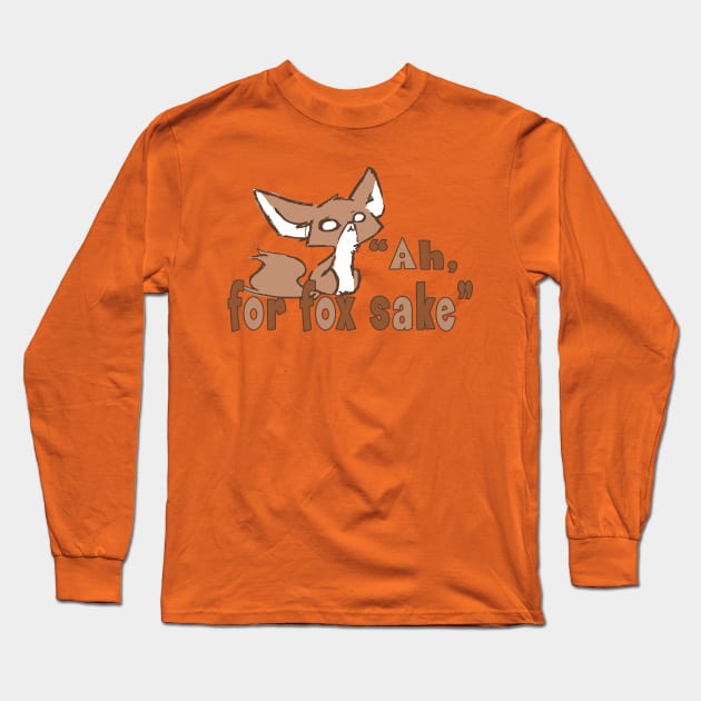 Ah, for fox sake Long Sleeve T-Shirt by madmonkey